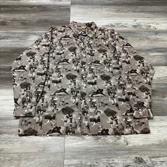 Vintage Enyce Shirt AOP Mens XXL Patterned Button Up‎ Graphic Hip Hop Streetwear - Picture 2 of 8